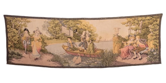 French 18th Century Style Machine Tapestry