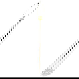 Mid-Century Modern Lucite Tripod Floor Lamp: Mid-Century Modern Lucite Tripod Floor Lamp, with three panels on circular base. 56" H x 9" Diameter. Provenance: From a New York City Collection. Keywords: Lighting, Furniture, MCM, Obelisk, Standing