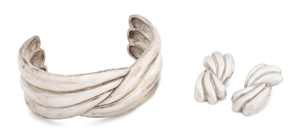 Modern Sterling Silver Jewelry Set