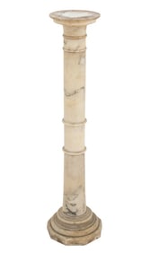 French Alabaster Pedestal