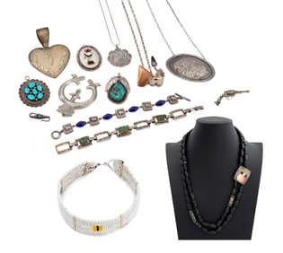 Native American Silver and Beaded Jewelry, 13