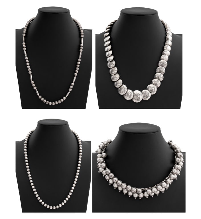 Silver Beaded Necklaces, 4 (1 of 15)