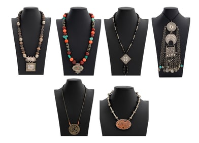 Middle Eastern Bead Necklaces, 6