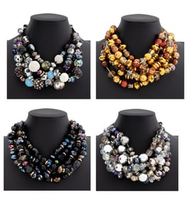 Glass Bead Jewelry Pieces, 4