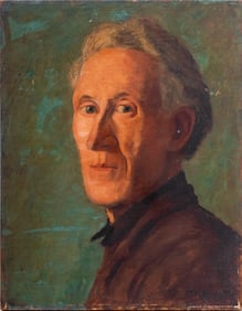 William Waltemath "Self Portrait" Oil on Panel
