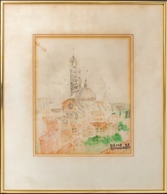 Mary Jo Schwalbach Siena Watercolor on Paper