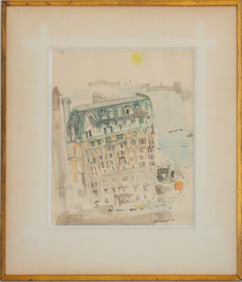 Mary Jo Schwalbach Haussmann House Watercolor