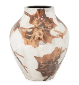 WMF Ikora Copper and Silver Plate Baluster Vase