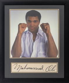 Muhammad Ali Autographed Portrait Photograph