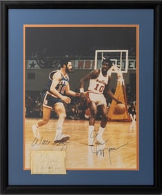 Walt Frazier & Earl Monroe Autographed Photograph