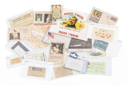 Mark Twain, Railroad, Etc. Ephemera, 20