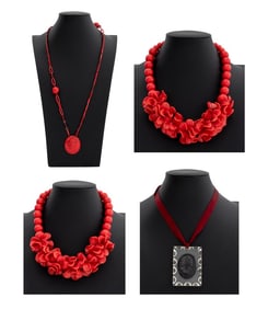 Resin Necklaces, 4