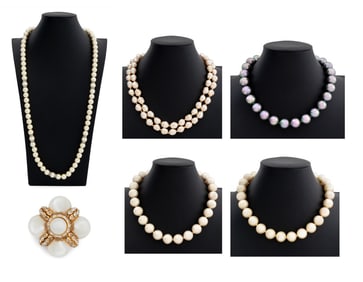 Majorica, Etc. Faux Pearl Jewelry Articles, 6