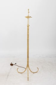 Visual Comfort & Co. Gilt Faux Bamboo Floor Lamp