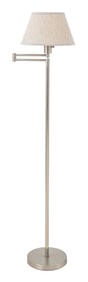 Modern Stainless Steel Swing Arm Floor Lamp