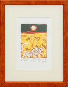 Uri Shulevitz "Cat" Engraving