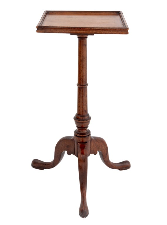 Moroccan Carved and Inlaid Occasional Table: Moroccan Carved and Inlaid Occasional Table, the square top centering Arabic calligraphic ornamentation. 28.5" H x 20" W x 20" D. Provenance: From a Manhattan Collector. Keywords: Antique Furniture, S