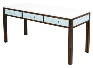 John Fischer Bronze and Marble Desk