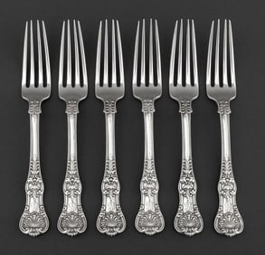 Tiffany & Co. Sterling Silver Salad Forks, 6