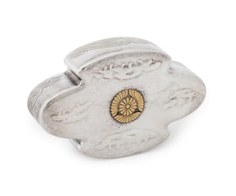 Japanese Imperial Silver Lidded Box