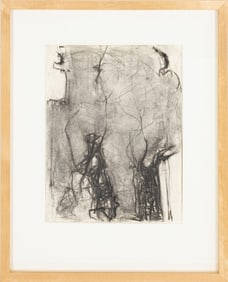 Robert O'Meara Abstract Expressionist Charcoal