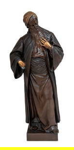 Oskar Gladenbeck "Nathan der Weise" Bronze: Oskar Gladenbeck (German, 1850-1921) "Nathan der Weise" [Nathan the Wise] Patinated Bronze Sculpture, late 19th century, the standing figure depicting a Jewish merchant, stamped "Oskar Gladenbeck"
