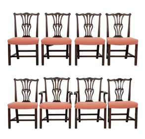 Chippendale Style Dining Chairs, 8