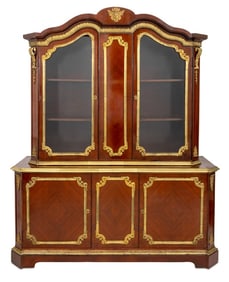 Louis XV Style Ormolu Mounted Kingwood Bookcase