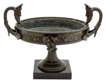 Grand Tour Verdigris Patinated Bronze Urn