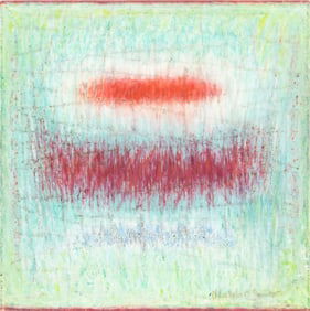 Illegibly Signed "Light Fantasy" Oil on Canvas