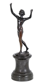 Franz Iffland "The Dancer" Patinated Bronze