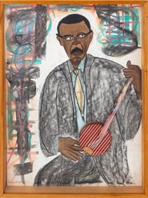 Morgan Monceaux "Danny Barker.." Mixed Media