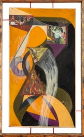 Frank Hildbridge Meyer Abstract Surrealist Oil