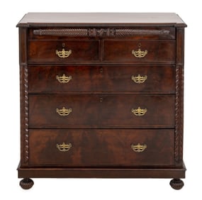 American Empire Mahogany Chest of Drawers
