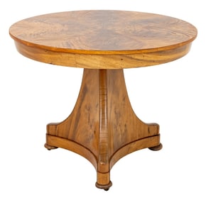 Louis Philippe Walnut Center Table