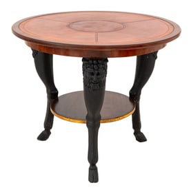 Neoclassical Style Mahogany Occasional Table