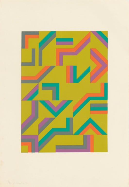 Hiroshi Murata Abstract Geometric Serigraph