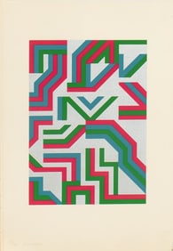 Hiroshi Murata Abstract Geometric Serigraph