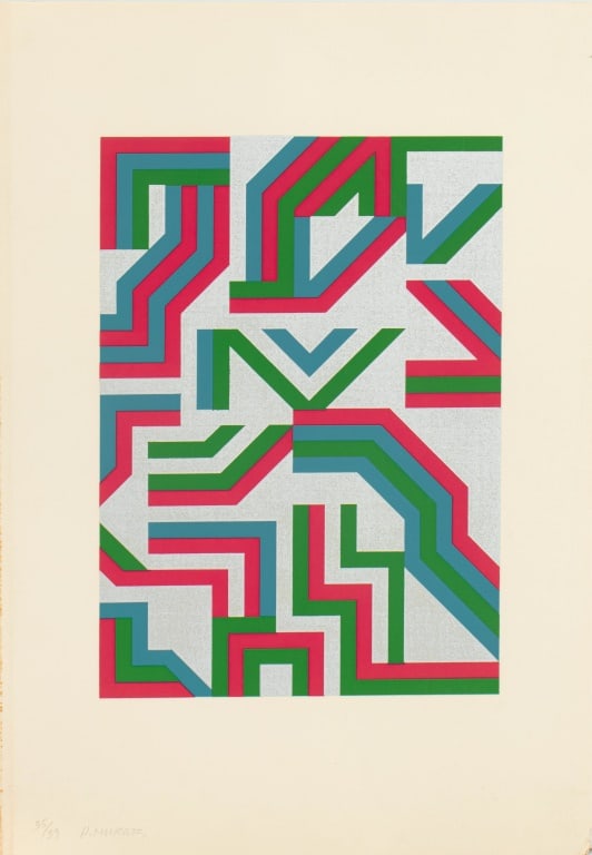 Hiroshi Murata Abstract Geometric Serigraph (1 of 4)