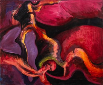 Helen Cantrell Abstract Composition Oil on Canvas