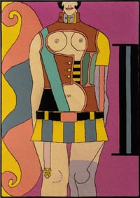 After Richard Lindner "Fatal Stop" Needlepoint