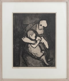 Will Barnet "On Relief" Etching and Aquatint