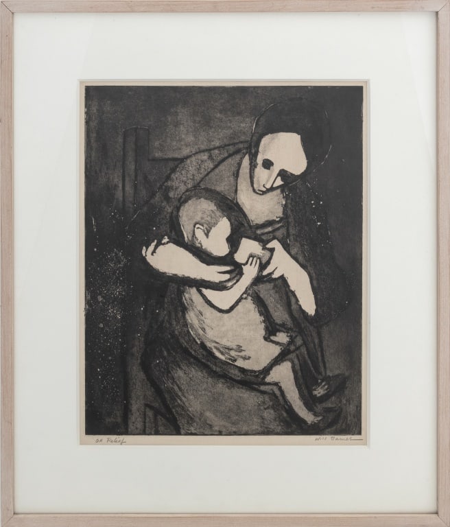 Will Barnet "On Relief" Etching and Aquatint (1 of 7)