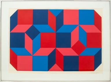 Luis Molinari-Flores Geometric Screenprint