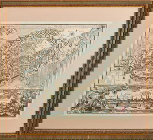 Covens & Mortier "Hambourg" Hand-Colored Engraving