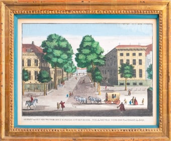 The Hague Hand-Colored Engraving on Paper, 18th C.