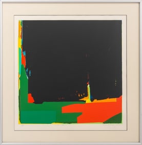 Mario Dubsky "Of Red + Green" Serigraph, 1972