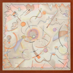 Luca Luca Vintage Framed Silk Scarf