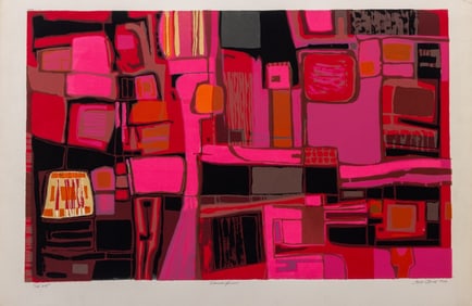 Bob Click "Stratiform" Lithograph, 1966