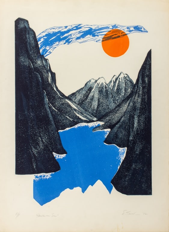 L.S. Trevor "Hawaiian Sun" Etching, 1972 (1 of 4)